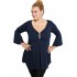 B19-255 Alpha blouse - Navy Blue
