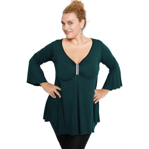 B19-255 Alpha blouse - Petrol