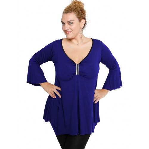 B19-255 Alpha blouse - Royal Blue