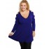 B19-281 Evaze blouse - Royal Blue