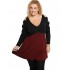 B19-281B Evaze blouse - Bordeaux