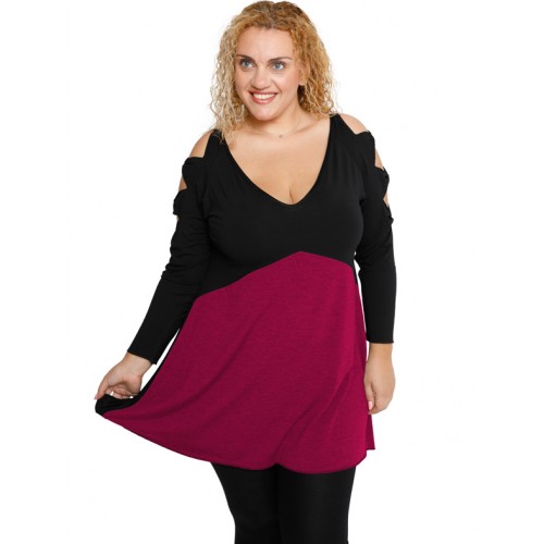 B19-281B Evaze blouse - Fuchsia