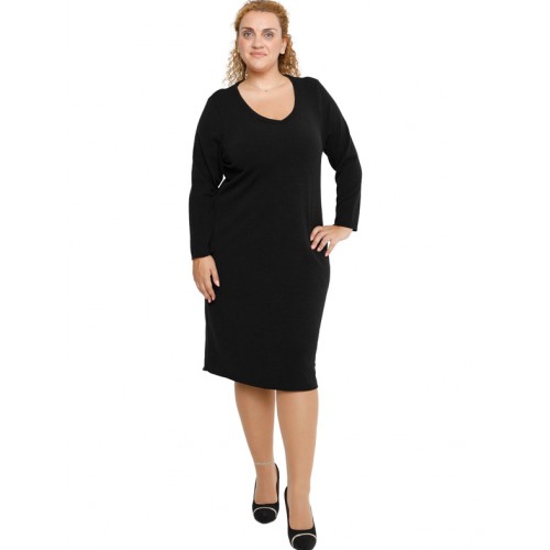 B19-300V Knitted dress - Black