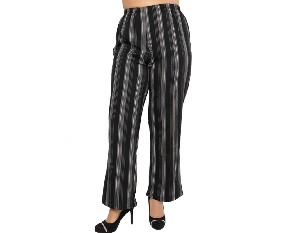 B19-3352 Fitted trousers Plus Size
