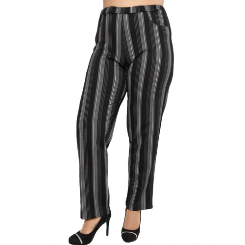 B19-3359 Fitted trousers with five pockets