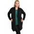 B19-342 Classic long cardigan - Black