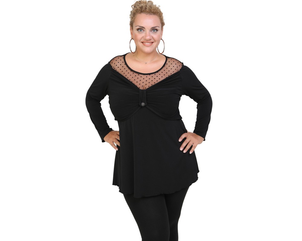 Jersey blouse with bolero Plus Size