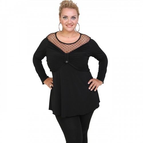 Jersey blouse with bolero Jersey blouse with bolero