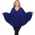 Jersey Umbrella Blouse - Blue Roi