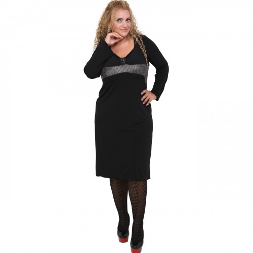 B20-162F Jersey Evaze Dress with pinch-tie design