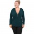 B20-190 Jersey Blouse with zipper - Petrol