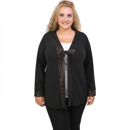 B20-2440 Knitted cardigan in classic line