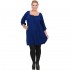 B20-245M Blousedress in blue-roi