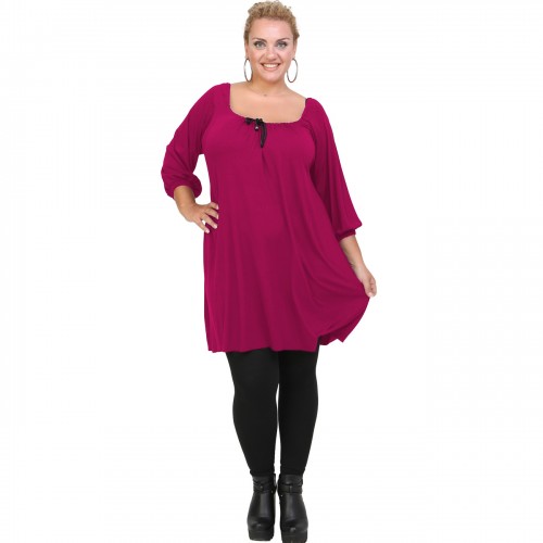 B20-245M Blousedress in fuchsia