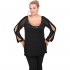 B20-2726 Alpha Blouse with tulle