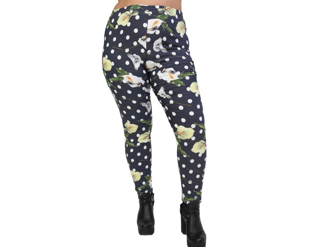 B20-7063 Thick Elastic Leggings Plus Size
