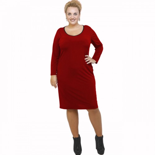 B21-100V Classic dress - Bordeaux