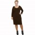 B21-100V Classic dress - Brown
