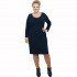 B21-100V Classic dress - Navy Blue