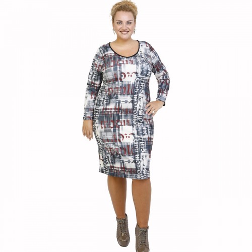 B21-1000V Classic dress with pattern