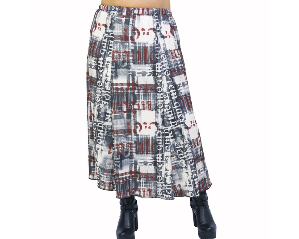 B21-1060 Closh Skirt with elastic band Plus Size