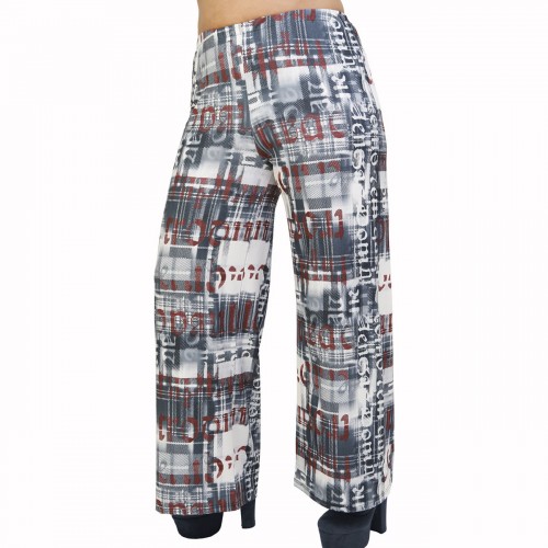 B21-1067 Culotte with elastic band and pattern