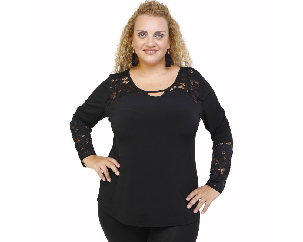B21-114LD Evaze blouse Plus Size