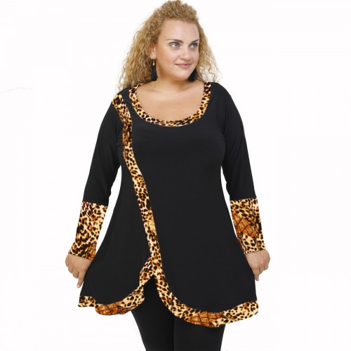 B21-1397 Blousedress with pattern