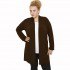 B21-142 Classic long cardigan - Brown