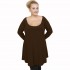 B21-176 Blousedress - Brown