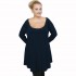 B21-176 Blousedress - Navy Blue