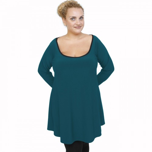 B21-176 Blousedress - Petrol