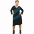 B21-192 Classic dress - Petrol