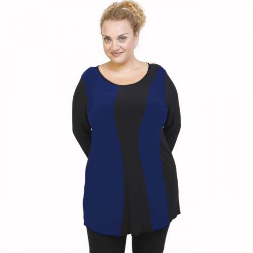 B21-194 Classic blouse - Royal Blue