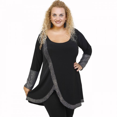 B21-2397 Blousedress with pattern