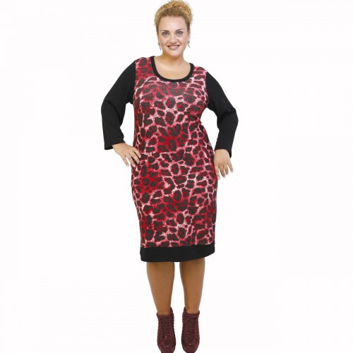 B21-2800U Classic dress - Bordeaux
