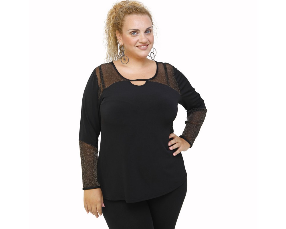 B21-4414L Evaze blouse Plus Size