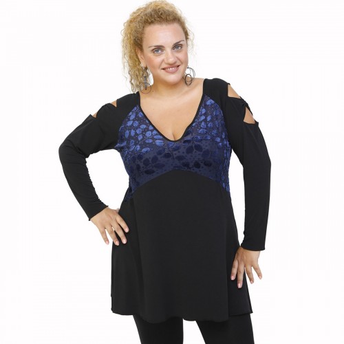 B21-4581N Evaze blouse - Blue