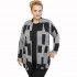 B21-5840 Classic knitted cardigan with pattern
