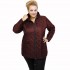 B21-6629K Jacket with zipper and hood - Bordeaux