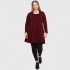 B21-175 Long blouse - Bordeaux