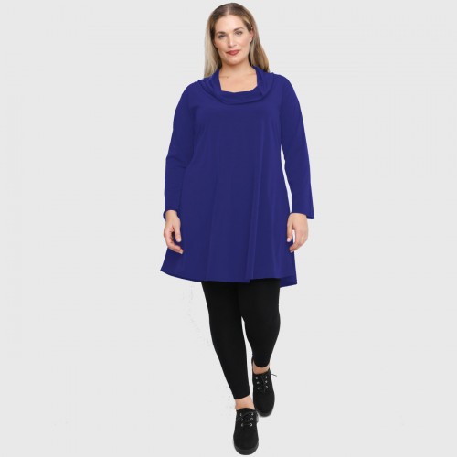 B21-175 Long blouse - Royal Blue