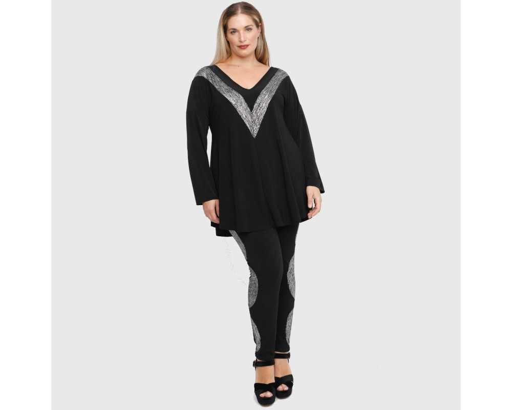 B22-2309V Evaze blouse Plus Size