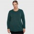 B22-308L Knitted evaze blouse - Green