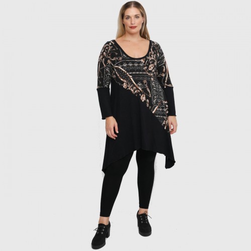 B22-7782K Knitted long blouse