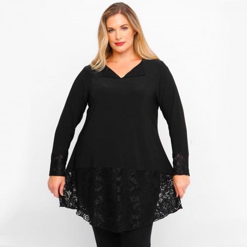 B23-120D Evaze Blousedress - Black B23-120D Evaze Blousedress - Black