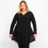 B23-120D Evaze Blousedress - Black