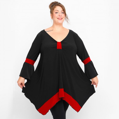 B23-155D Alpha Blouse - Bordeaux B23-155D Alpha Blouse - Bordeaux