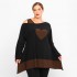 B23-158 Alpha Reglan Blouse - Brown