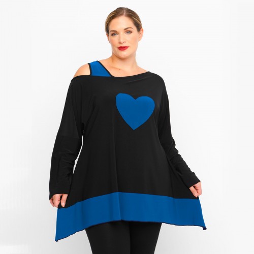 B23-158 Alpha Reglan Blouse - Petrol B23-158 Alpha Reglan Blouse - Petrol